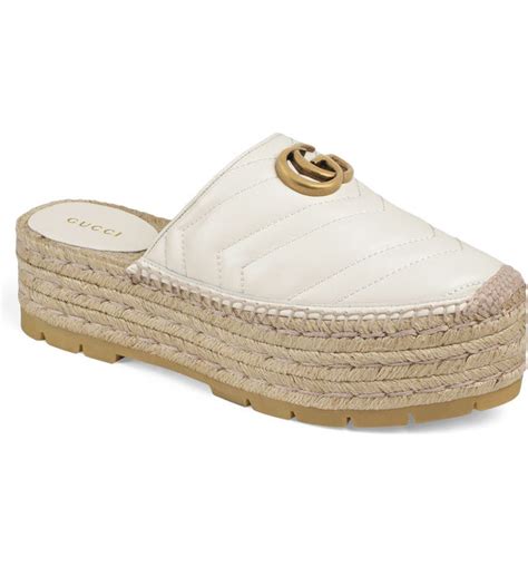 gucci women's pilar open-toe platform espadrilles|Gucci shopping bag.